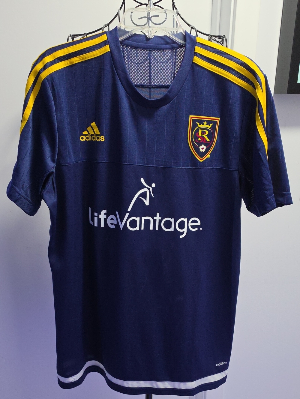 adidas Navy and Gold Real Salt Lake Soccer Jersey